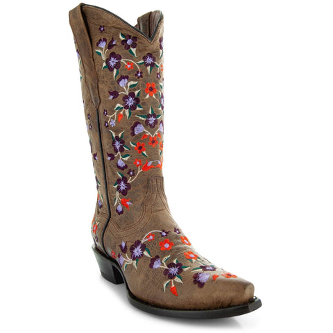 Flower Cowgirl Boots | Floral Fantasy Cowgirl Boots (M50031) - Soto Boots