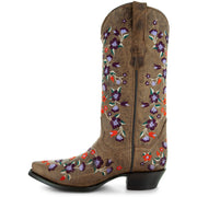 Flower Cowgirl Boots | Floral Fantasy Cowgirl Boots (M50031) - Soto Boots