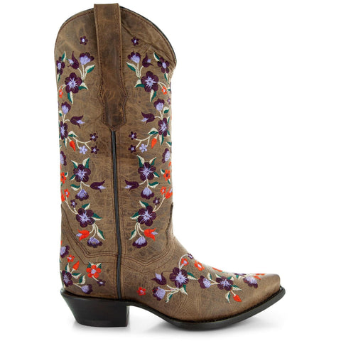 Flower Cowgirl Boots | Floral Fantasy Cowgirl Boots (M50031) - Soto Boots