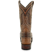 Harness Cowgirl Boots | Tan Leather Cowgirl Boots (M50038) - Soto Boots