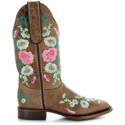 Jasmine Women's Square Toe Floral Cowgirl Boots (M50043) - Soto Boots