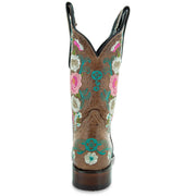 Jasmine Women's Square Toe Floral Cowgirl Boots (M50043) - Soto Boots