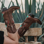 Longhorn Cowgirl Boots | Women's Longhorn Fashion Boots (M50029) - Soto Boots