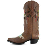 Longhorn Cowgirl Boots | Women's Longhorn Fashion Boots (M50029) - Soto Boots