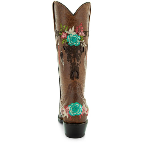 Longhorn Cowgirl Boots | Women's Longhorn Fashion Boots (M50029) - Soto Boots