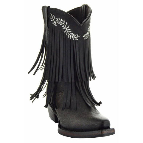 Little Cowgirl Girls' Fringe Boots | Kids' Fringe Cowboy Boots (K3006) - Soto Boots