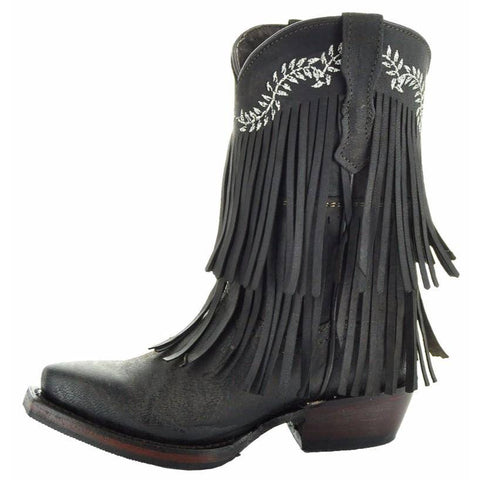 Little Cowgirl Girls' Fringe Boots | Kids' Fringe Cowboy Boots (K3006) - Soto Boots