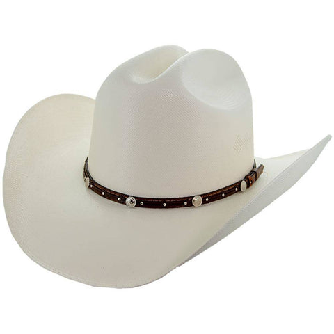 Handmade Cowboy Hat with Studded Leather Belt (500x S106) - Soto Boots