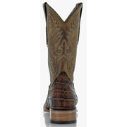 Soto Boots Mens Tan American Gator Belly Print Boots H50035