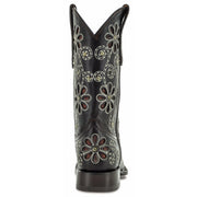 Soto Boots Womens Studded Flower Square Toe Cowboy Boots M50053