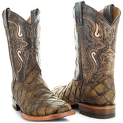 Soto Boots Men's Pirarucu Print Cowboy Boots H4015 - Soto Boots