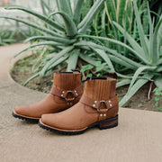 Soto Boots Men's Honey Ankle Leather Harness Boots H4017 - Soto Boots
