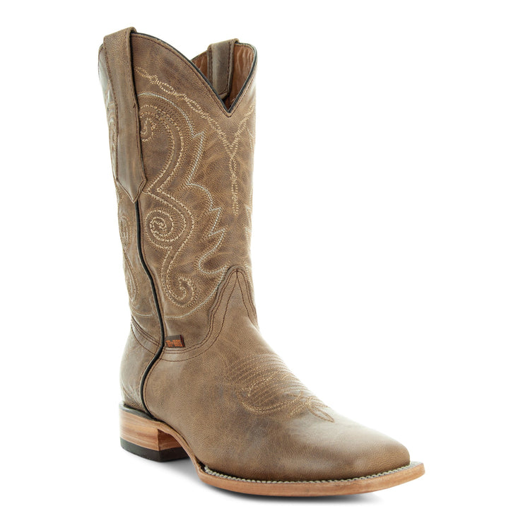 Soto Roper Boots Soto Boots Mens Tan Broad Square Toe Cowboy Boot H50036