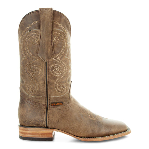 Soto Boots Mens Tan Broad Square Toe Cowboy Boot H50056