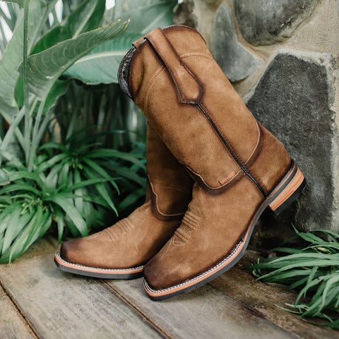 Soto Boots Men s Suede Burnished Cowboy Boots H50037 Soto Boots