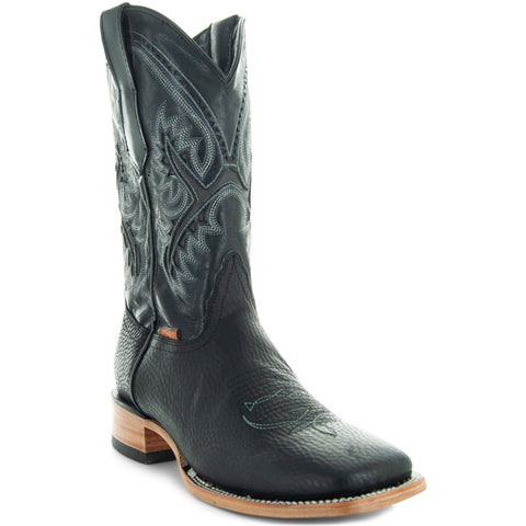 Soto Boots Men's Black Square Toe Cowboy Boots H50040 - Soto Boots