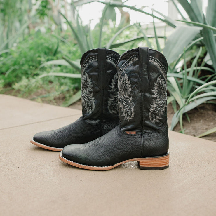 Soto Boots Men's Black Square Toe Cowboy Boots H50040 - Soto Boots