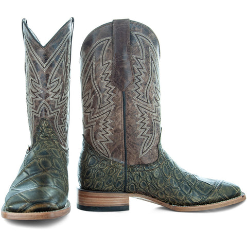 Soto Boots Men's Caiman Flank Print Cowboy Boots H50041 - Soto Boots