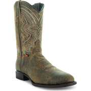 Soto Boots Mens Honey Distressed Leather Cowboy Boots - Soto Boots