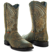 Soto Boots Mens Honey Distressed Leather Cowboy Boots - Soto Boots