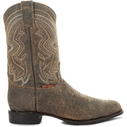 Soto Boots Mens Tan Distressed Leather Cowboy Boots - Soto Boots