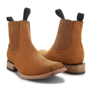 Soto Boots Mens Cowboy Botin H50043 Black Wheat - Soto Boots