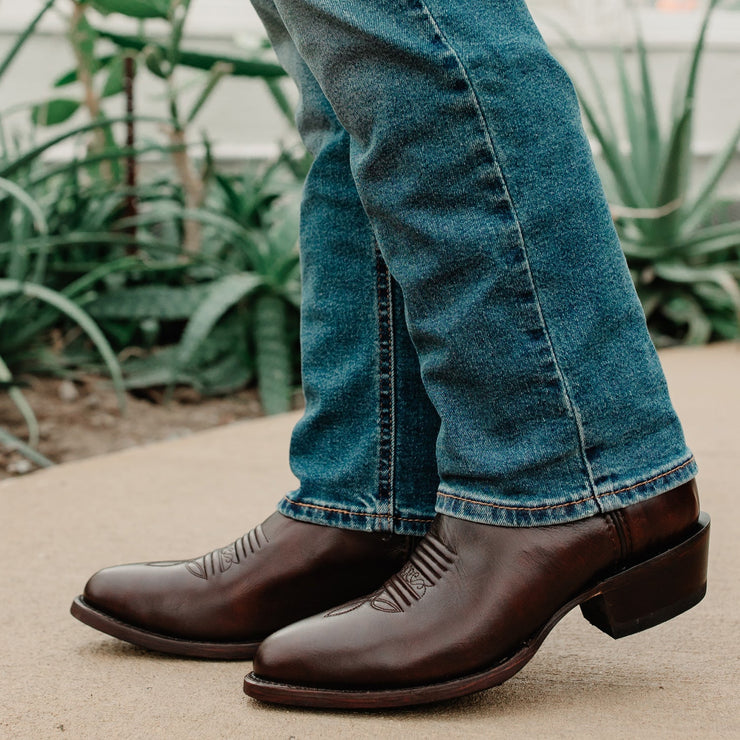 Soto Boots Mens Black Cherry Leather Dress Round Toe Cowboy Boots H500 Soto Boots Mens Black Cherry Leather Dress Round Toe Cowboy Boots H500