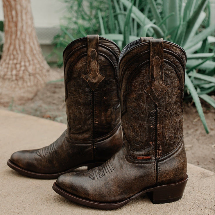 Soto Boots Mens Brown Leather Dress Round Toe Cowboy Boots H50044 Soto Boots Mens Brown Leather Dress Round Toe Cowboy Boots H50044