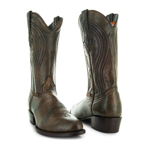 Soto Boots Mens Leather Dress Round Toe Cowboy Boots H50044