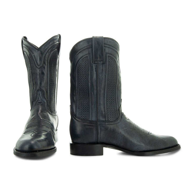 Soto Roper Boots Soto Boots Mens Black Leather Dress Round Toe Cowboy Boots H50046