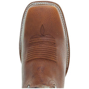 Soto Boots Men's Lizard Print Square Toe Cowboy Boots H8002 Tan