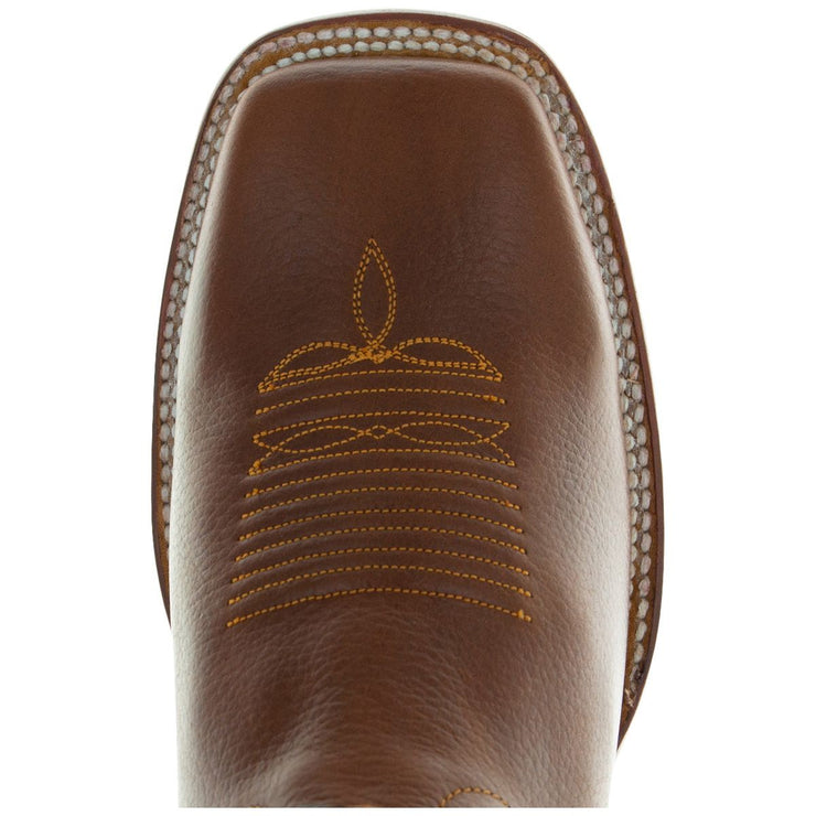 Soto Boots Men's Lizard Print Square Toe Cowboy Boots H8002 Brown