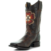 Soto Boots Embroidered Floral Pedal Cowgirl Boots M4005
