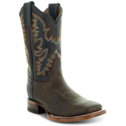 Soto Boots Women's Leather Square Toe Cowboy Boots M4008 - Soto Boots