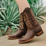 Soto Boots Women's Leather Square Toe Cowboy Boots M4008 - Soto Boots
