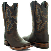 Soto Boots Women's Leather Square Toe Cowboy Boots M4008 - Soto Boots
