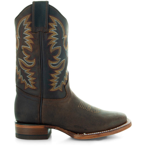Soto Boots Women's Leather Square Toe Cowboy Boots M4008 - Soto Boots
