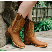 Soto Boots Women's Leather Square Toe Cowboy Boots M4008 - Soto Boots