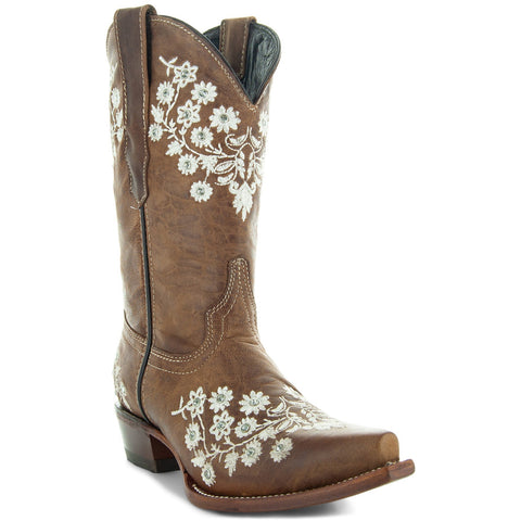 Soto Boots Womens Floral Embroidery Cowgirl Boots M50059 - Soto Boots
