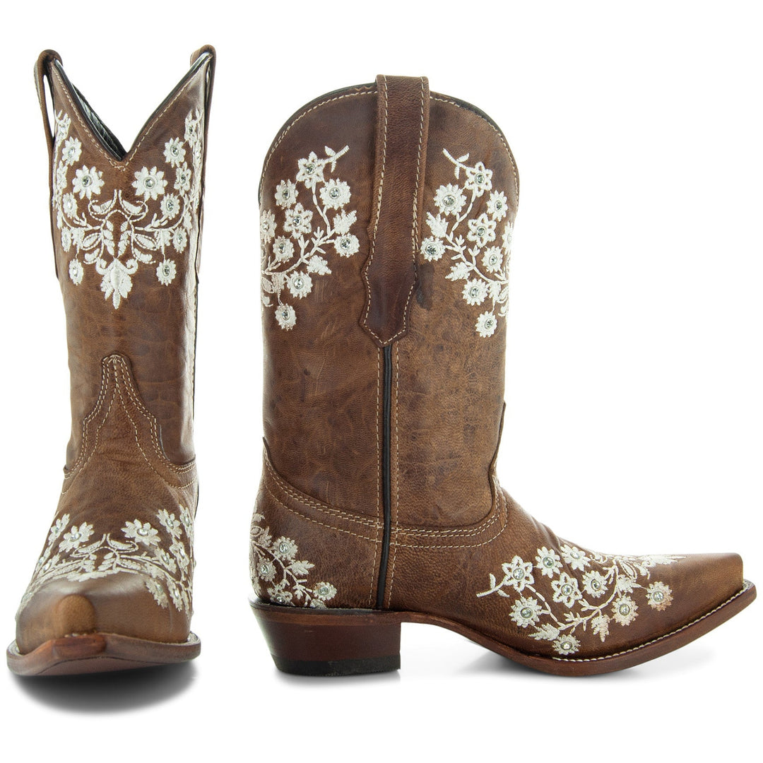 Soto Boots Womens Floral Embroidery Cowgirl Boots M50059 | Soto Boots