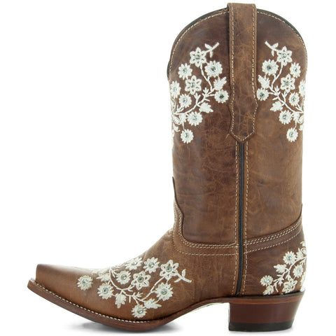 Soto Boots Womens Floral Embroidery Cowgirl Boots M50059 - Soto Boots