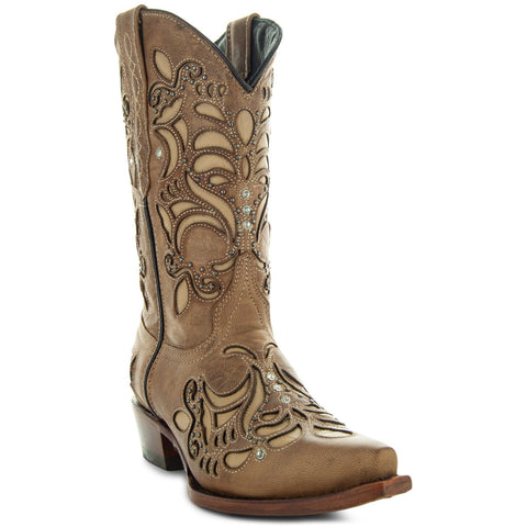 Soto Boots Womens Inlay Cowgirl Boots M50060 - Soto Boots