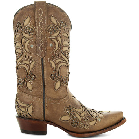 Soto Boots Womens Inlay Cowgirl Boots M50060 - Soto Boots