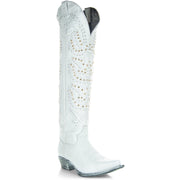 Soto Boots Womens Tall White Cowgirl Boots M50061 - Soto Boots