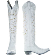 Soto Boots Womens Tall White Cowgirl Boots M50061 - Soto Boots