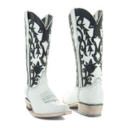 Soto Boots Womens White Studded Snip Toe Cowgirl Boots M50066