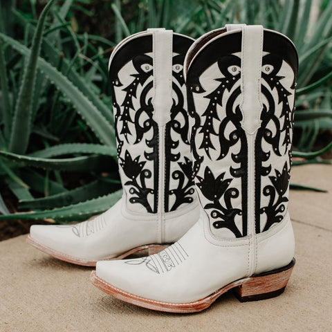 White studded cowboy boots new arrivals