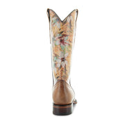 Soto Boots Womens Flower Print Square Toe Cowgirl Boots M50067