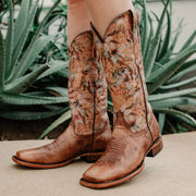 Soto Boots Womens Flower Print Square Toe Cowgirl Boots M50067