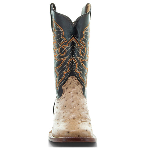 Soto Boots Women's Ostrich Print Cowgirl Boots M8002 Orix - Soto Boots